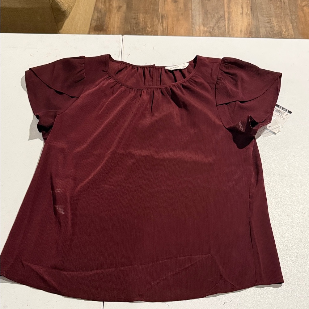 Nine West Deep Burgundy Blouse